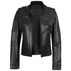 Decrum Genuine Leather Jacket Tavares Women Black - M